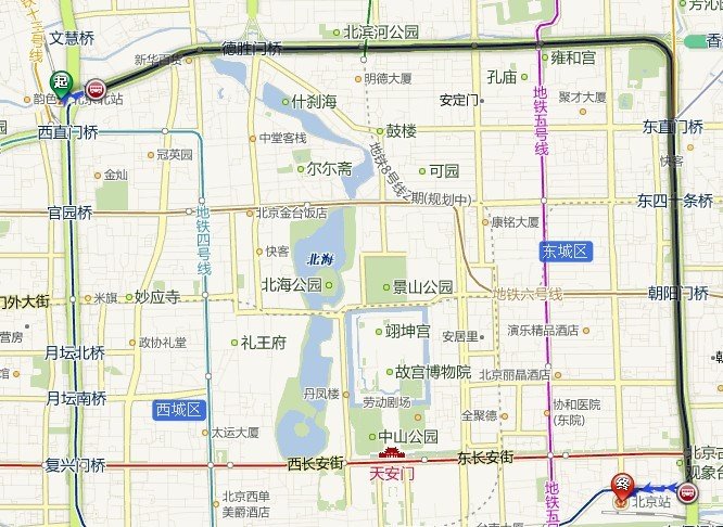北京北站到北京站怎么走