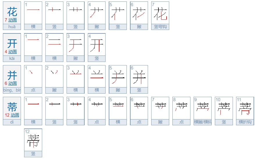 花开并蒂什么解释是什么？