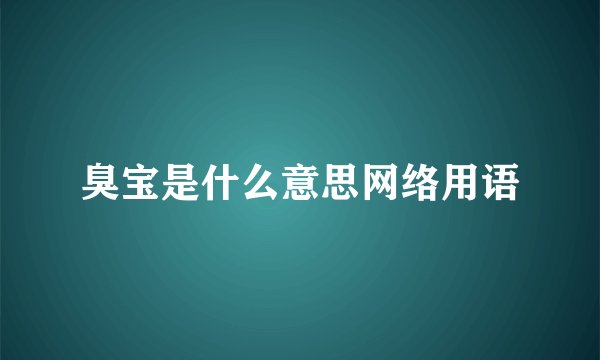 臭宝是什么意思网络用语