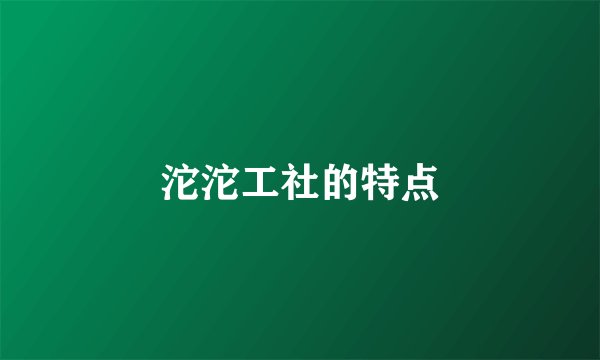 沱沱工社的特点