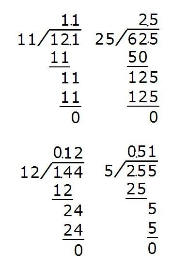 小数除以整数竖式四十道