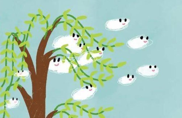 形容柳絮满天飞的诗句