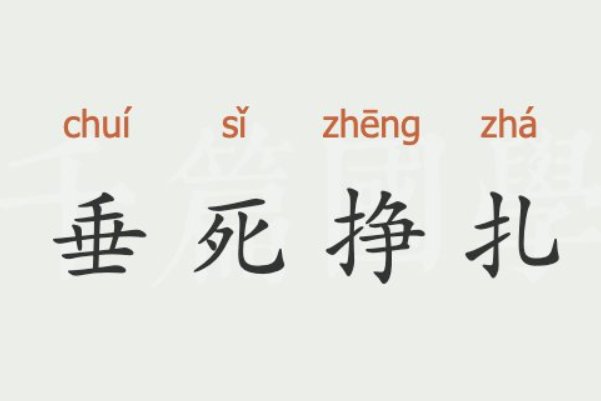 垂死挣扎的意思