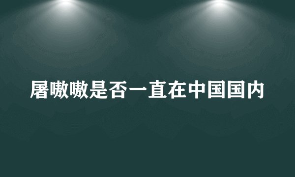 屠嗷嗷是否一直在中国国内