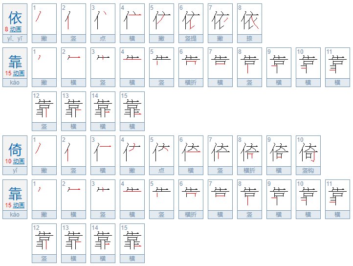 依靠和倚靠的区别是什么?
