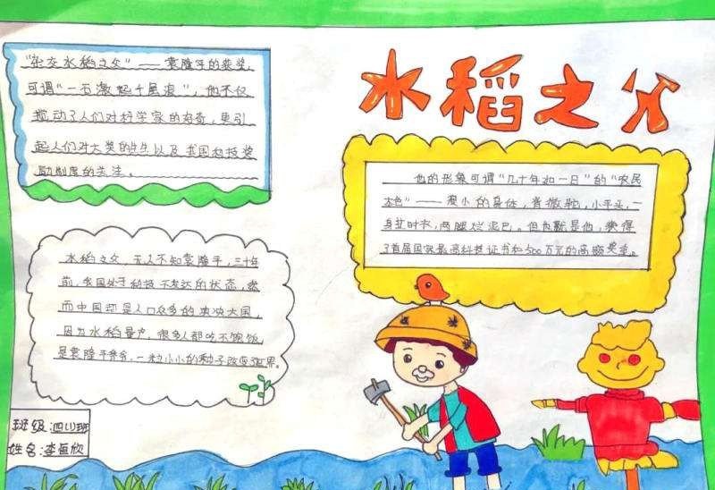 袁隆平手抄报图片大全简单漂亮