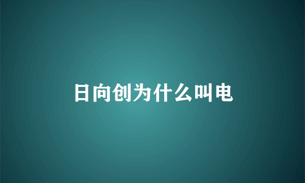 日向创为什么叫电