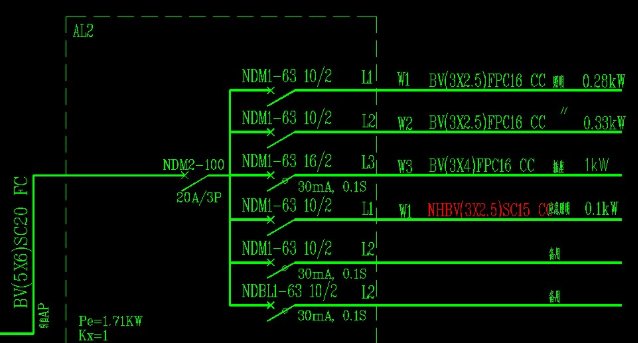 二次电气图线号标注规则
