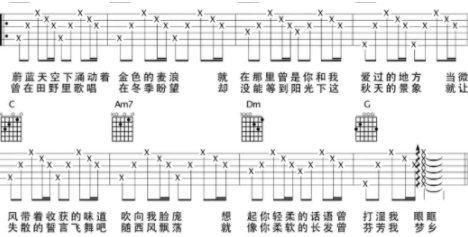 风吹麦浪吉他谱原版