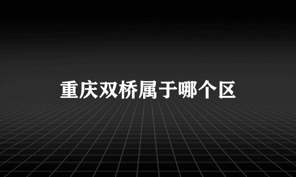 重庆双桥属于哪个区