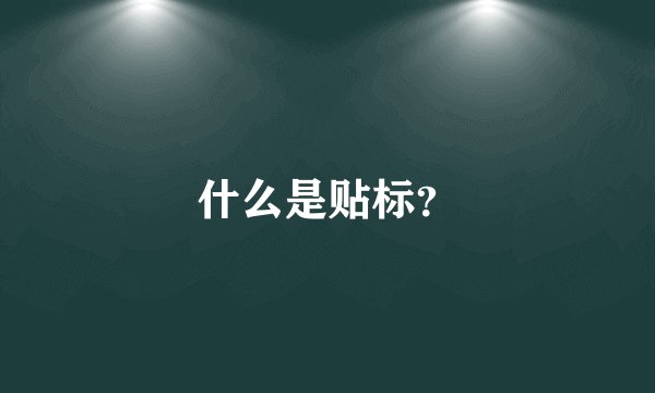 什么是贴标？