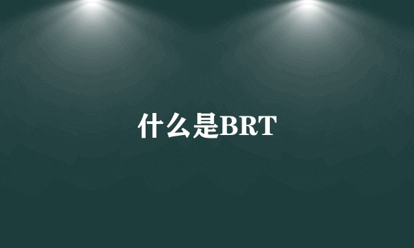 什么是BRT