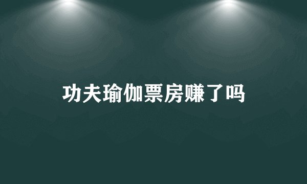 功夫瑜伽票房赚了吗