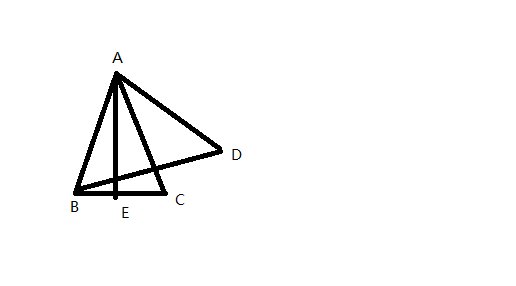 如图，在三角形ABC和三角形ABD中，AE、AC分别是线段BC、BD的垂直平分线，试猜想角C、角D的数量关系。