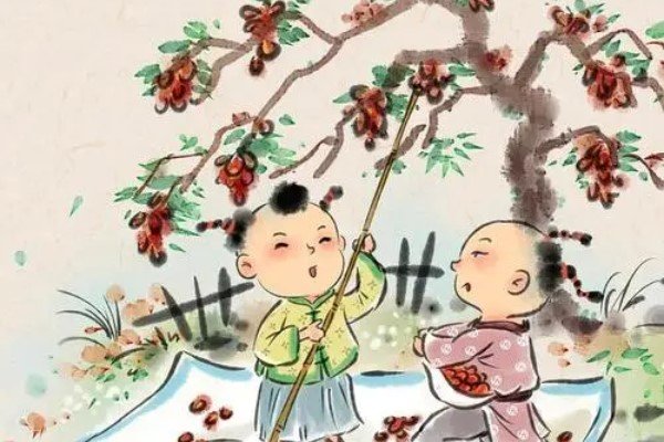 庭前八月梨枣熟,一日上树能干回”说的是哪位唐代诗人