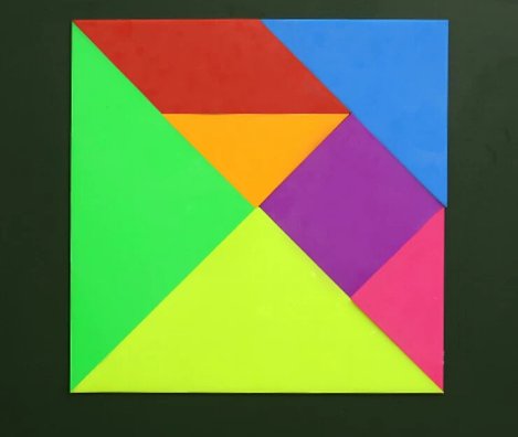 七巧板8种正方形