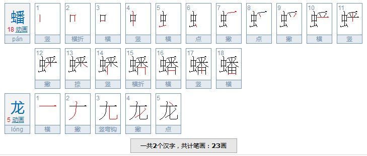 蟠龙的拼音和解释