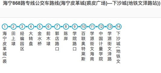 海宁公交868和k868区别