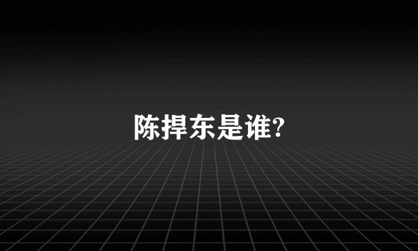 陈捍东是谁?