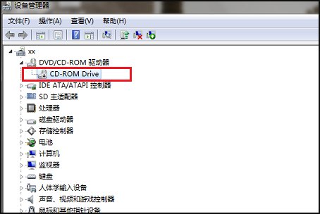 光盘驱动器不见了怎么办呢？