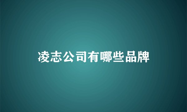 凌志公司有哪些品牌