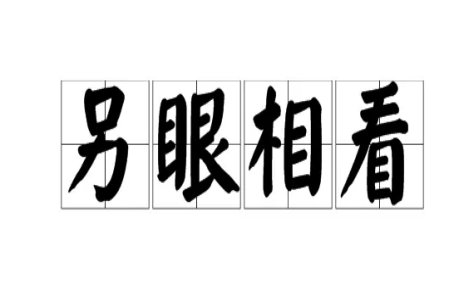 另眼相看什么意思