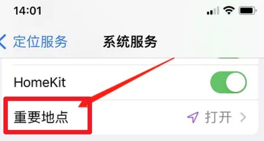 苹果怎么查看重要地点