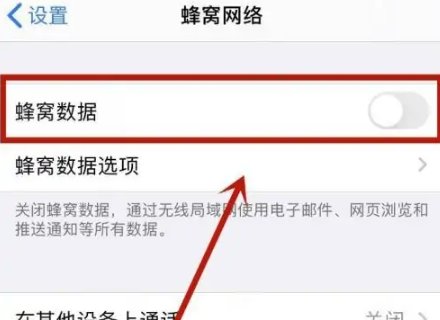 苹果手机数据网络怎么打开