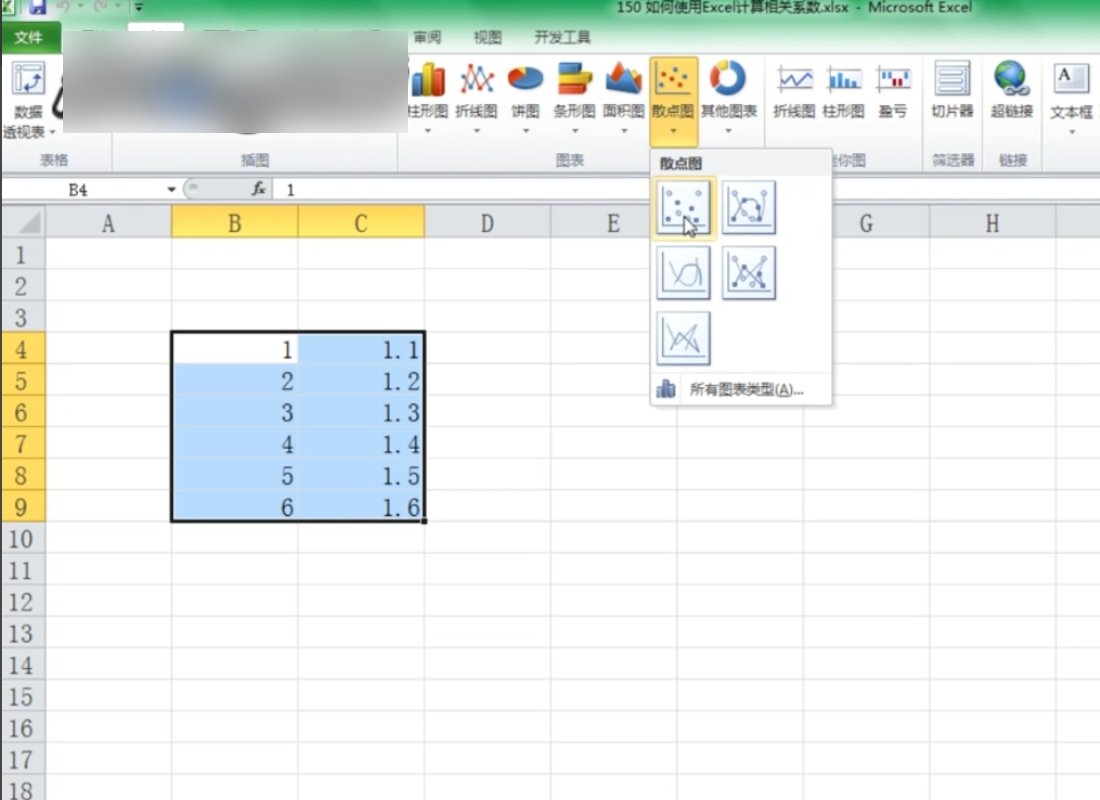 怎么用Excel做相关系数图？
