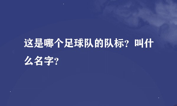 这是哪个足球队的队标？叫什么名字？