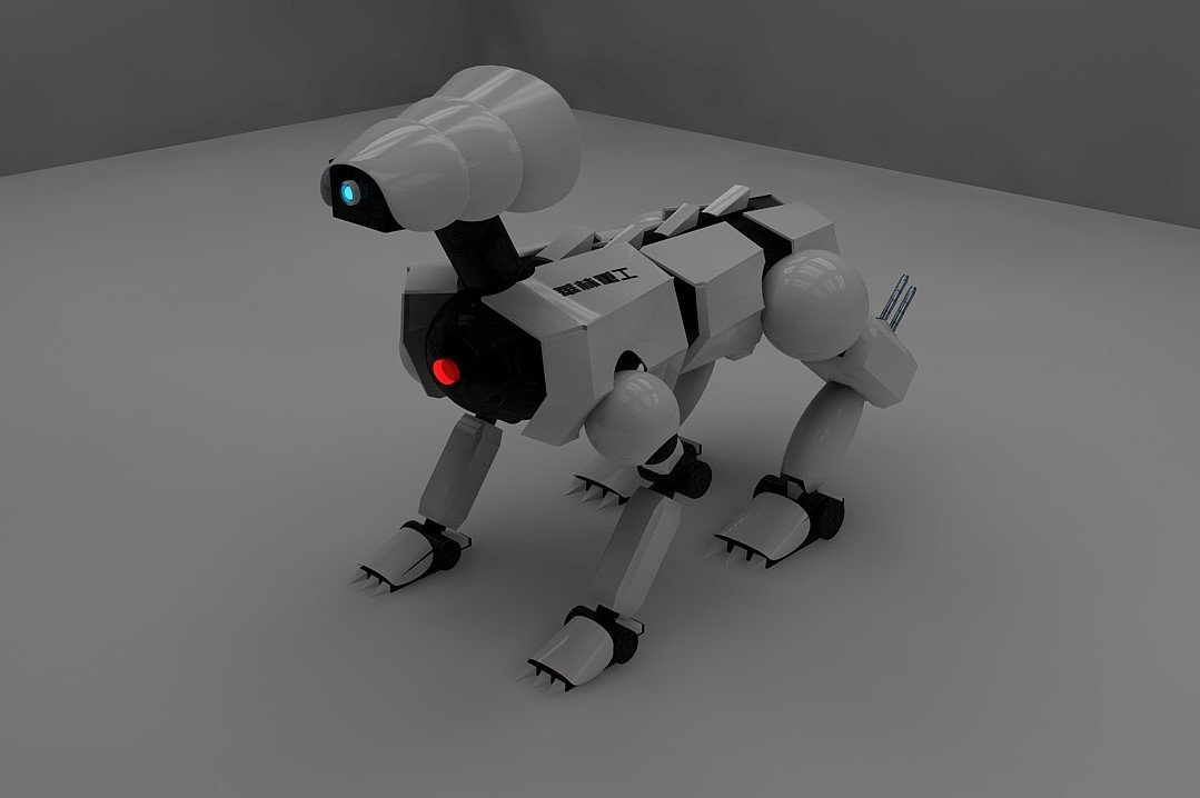 机器狗夜晚独自在街头游荡遇到人之后它会怎么样？