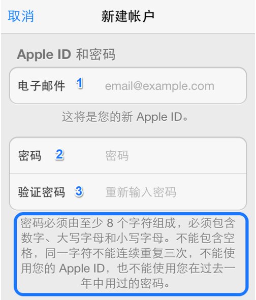 苹果手机id密码是什么格式?