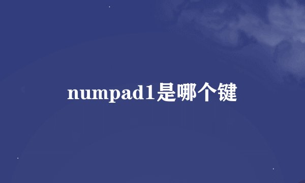 numpad1是哪个键