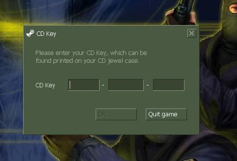 cs1.6中的cdkey是什么意思？