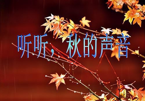 秋天的声音怎么仿写？