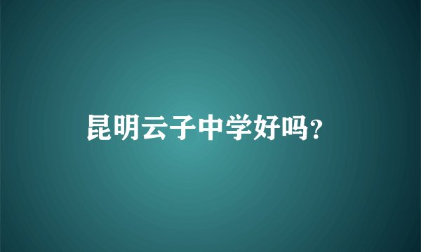 昆明云子中学好吗？