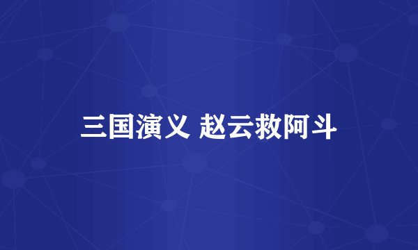 三国演义 赵云救阿斗