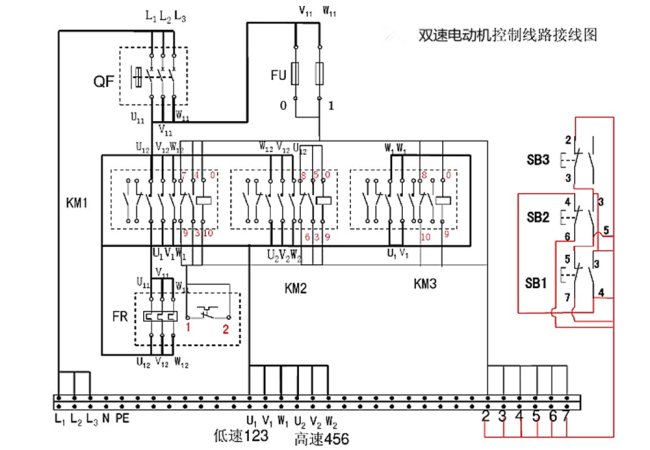 双速电机怎么接线的？