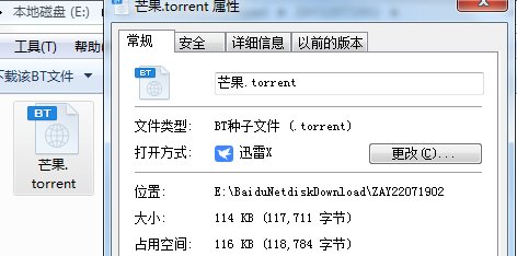 为什么迅雷的种子文件识别不了没有那个bt的图标？