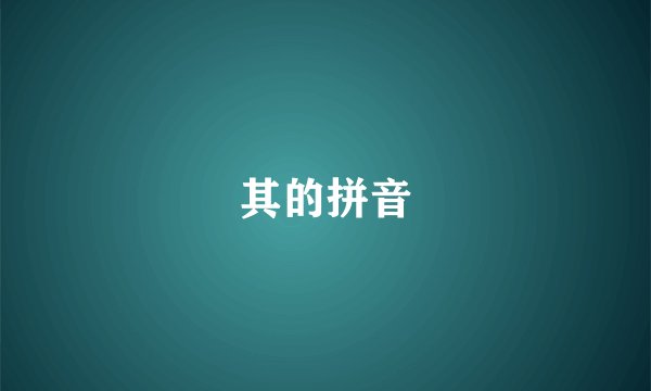 其的拼音