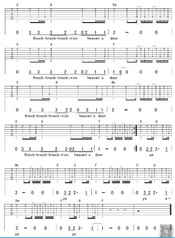 艾薇儿 敲天堂之门的歌词