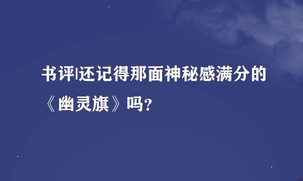 书评|还记得那面神秘感满分的《幽灵旗》吗？