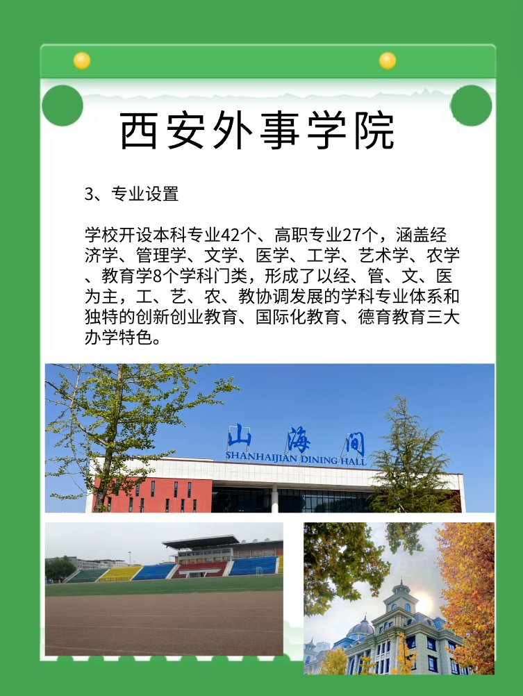 西安外事学院有几个校区？