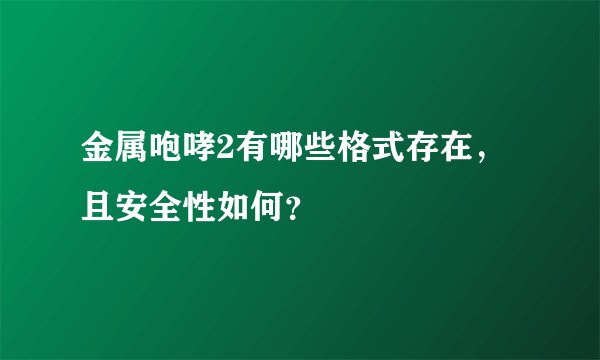 金属咆哮2有哪些格式存在，且安全性如何？