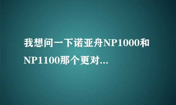 我想问一下诺亚舟NP1000和NP1100那个更对学习帮助最大呢？请教各位业内人士和高手！急啊！