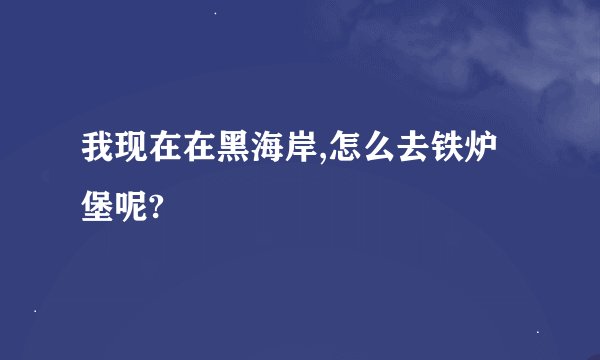 我现在在黑海岸,怎么去铁炉堡呢?