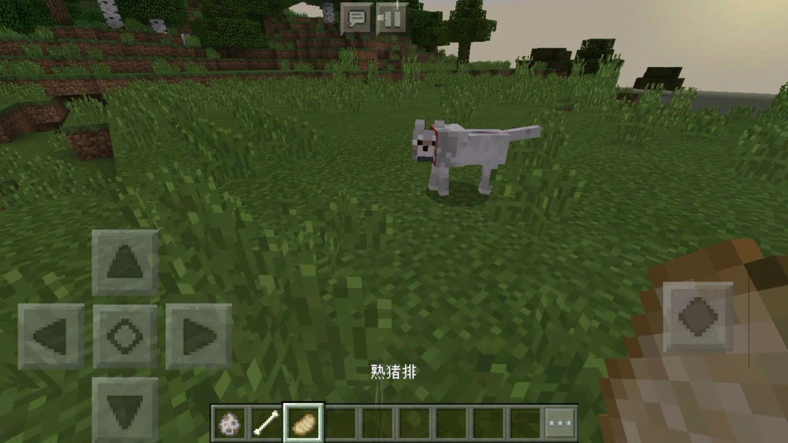 我的世界怎么让驯服的狗跟着