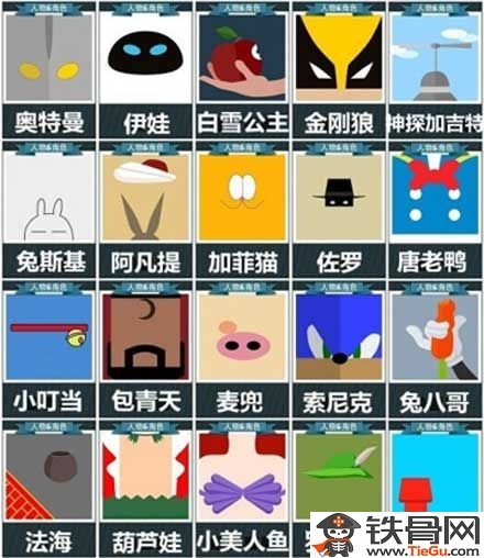 疯狂猜图人物角色答案是什么