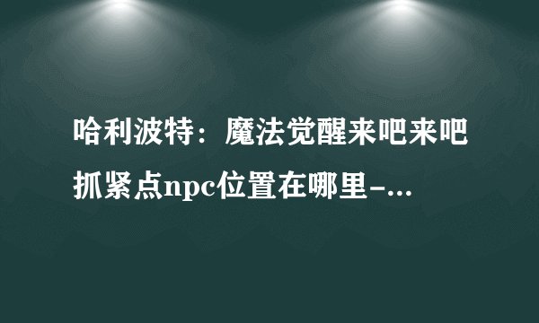 哈利波特：魔法觉醒来吧来吧抓紧点npc位置在哪里-来吧来吧抓紧点npc位置分享
