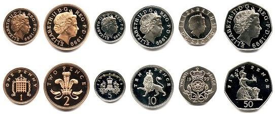 我有英国硬币标有50等于多少人民币